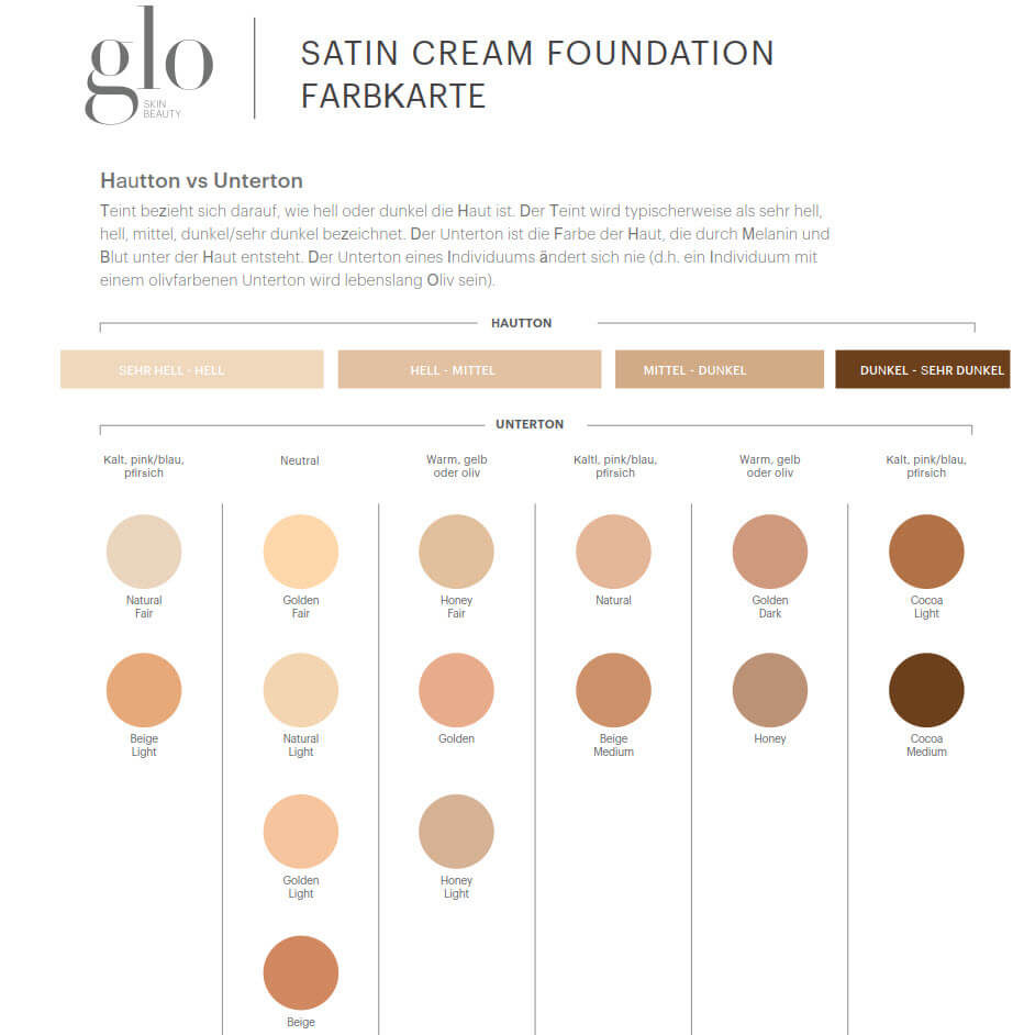 Farbkarte Satin Cream
